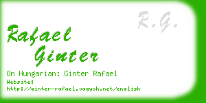 rafael ginter business card